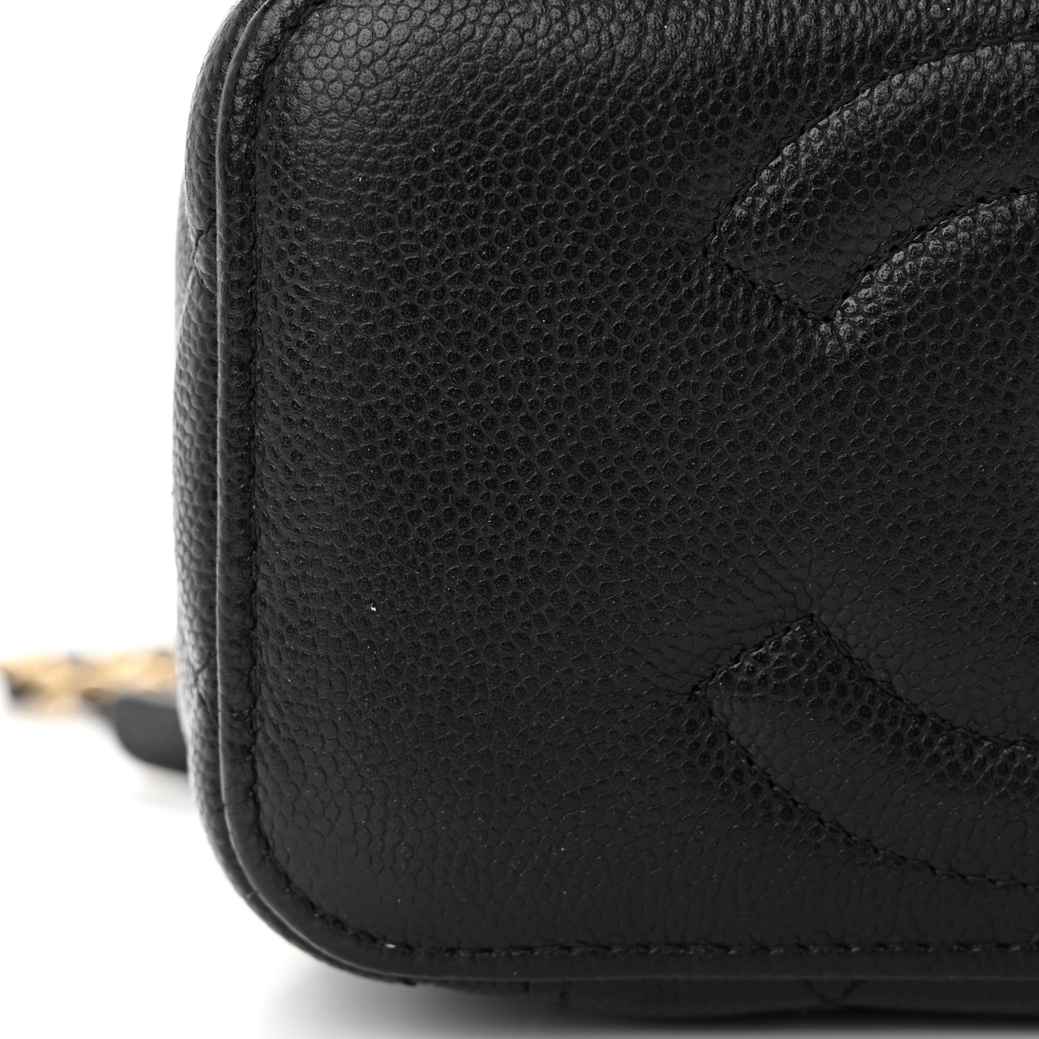 Chanel Caviar Quilted Small Vanity Case With Chain Black 13 of 15