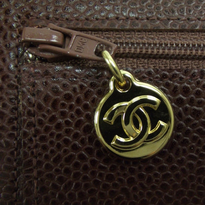 Chanel Caviar Wallet on Chain Brown 10 of 10