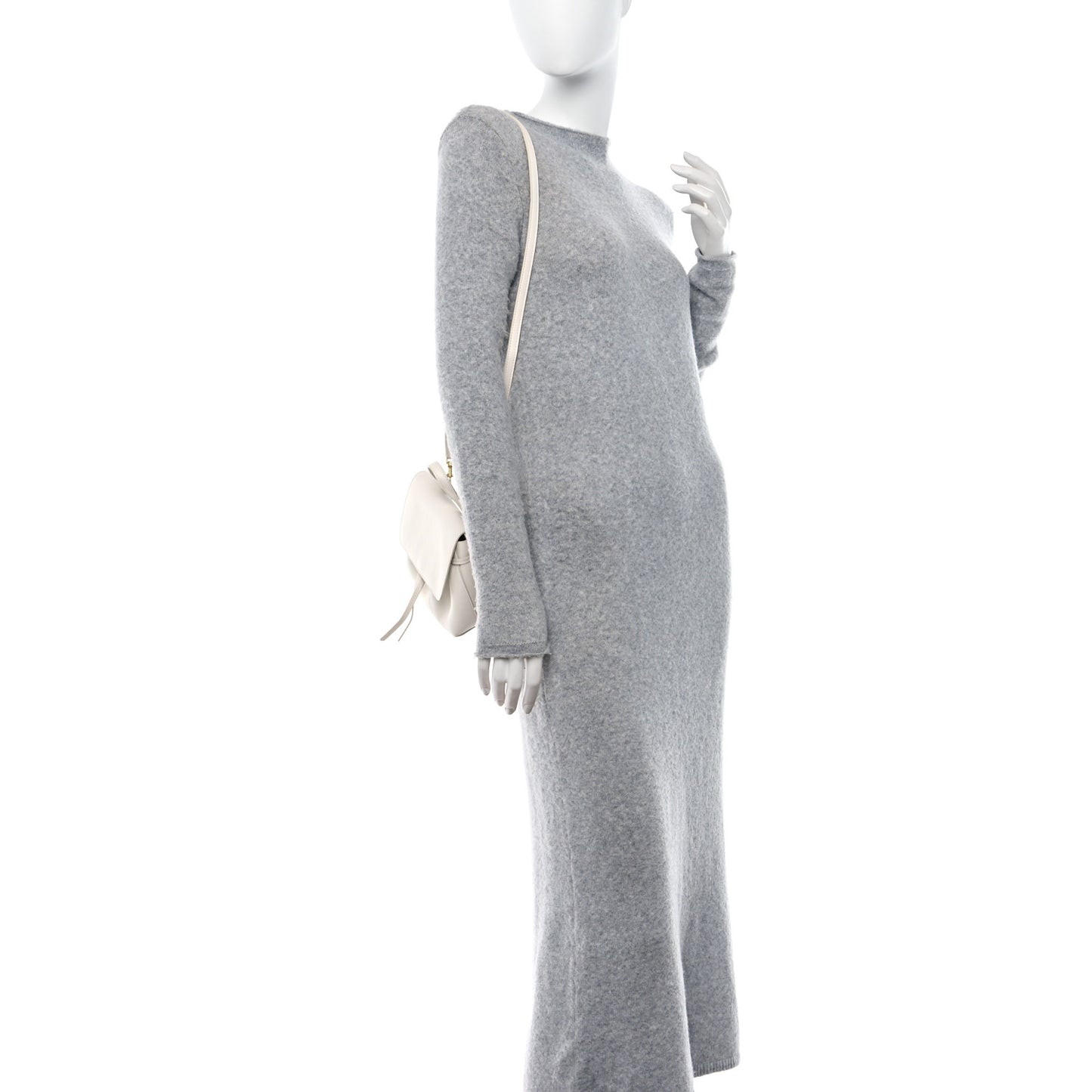 Calfskin Mini Lady Bag White