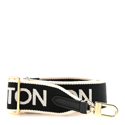 Louis Vuitton Jacquard Diane Shoulder Strap Black Ivory 1 of 4