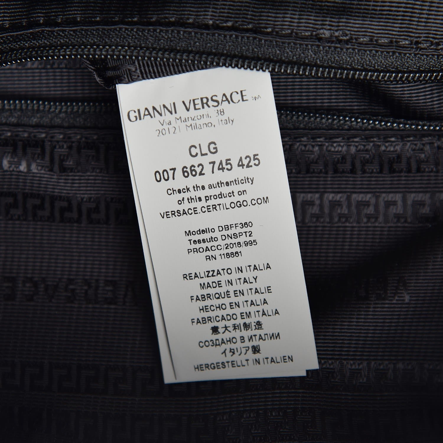 Versace Nylon Palazzo Medusa Backpack Multicolor 7 of 8