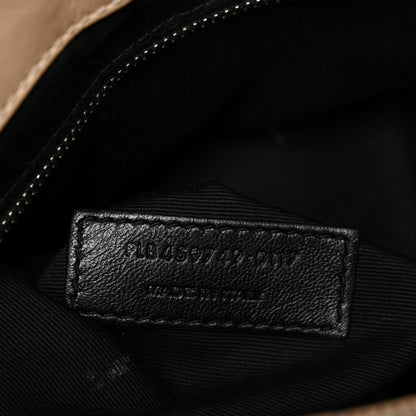 Saint Laurent Calfskin Y Quilted Monogram Medium Loulou Chain Satchel Nude Powder 8 of 15
