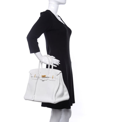 Hermes Togo Birkin 35 White 2 of 13
