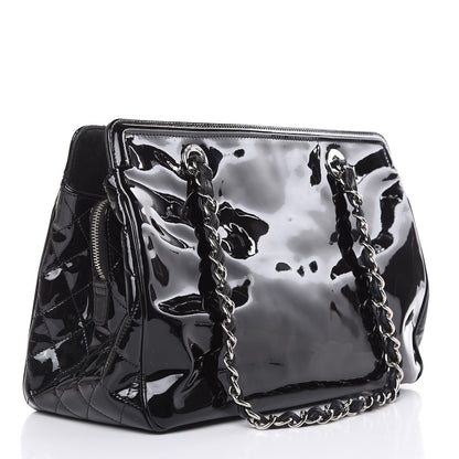 Chanel Vinyl Lipstick Ligne Tote Black 3 of 17