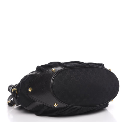 Gucci Monogram Medium Jockey Tote Black 4 of 17