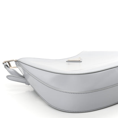 Prada Spazzolato Cleo Adjustable Strap Shoulder Bag Fiordaliso 10 of 11