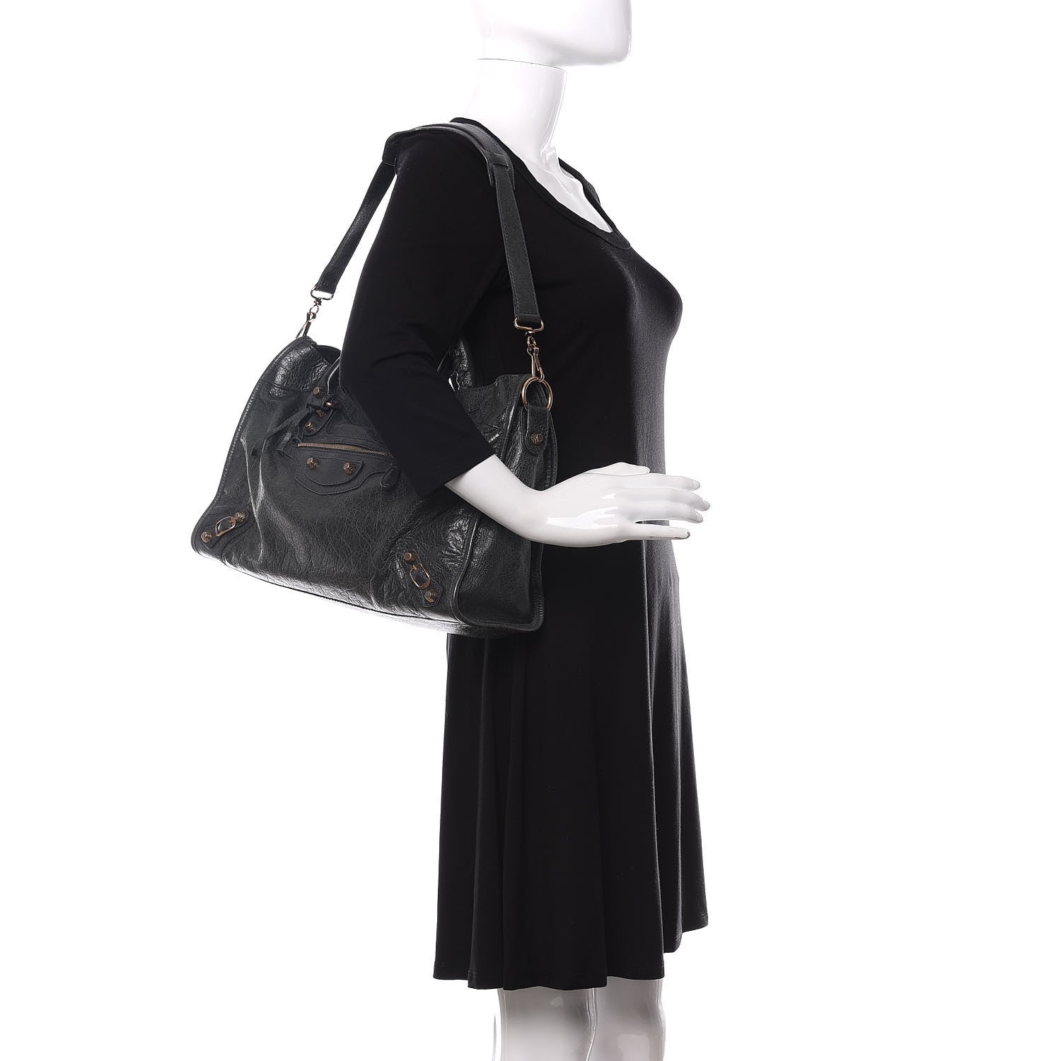 Balenciaga Agneau Giant 12 Rose Gold Hardware City Anthracite 2 of 10