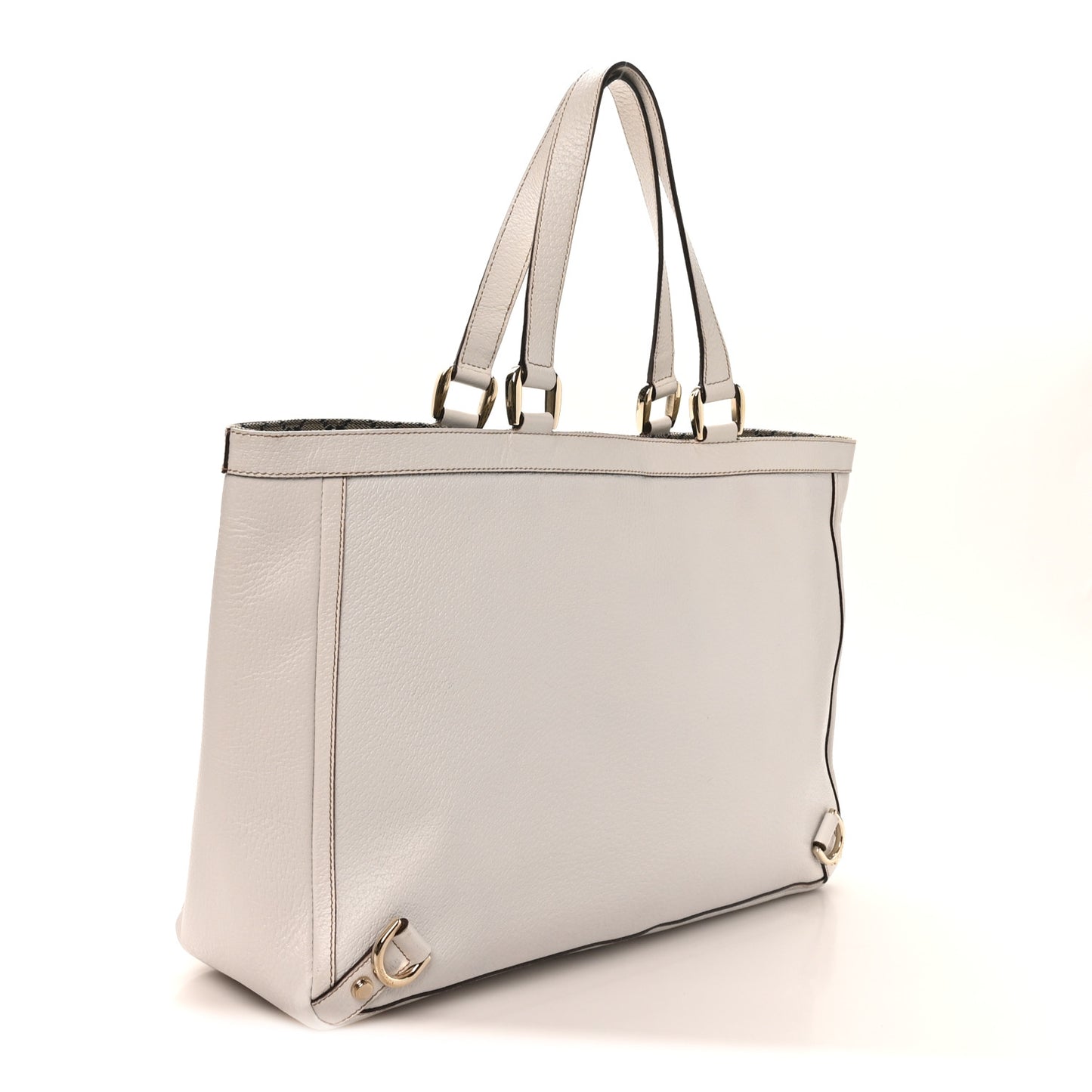 Calfskin Large Abbey Tote White