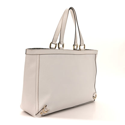 Gucci Calfskin Large Abbey Tote White 3 of 10