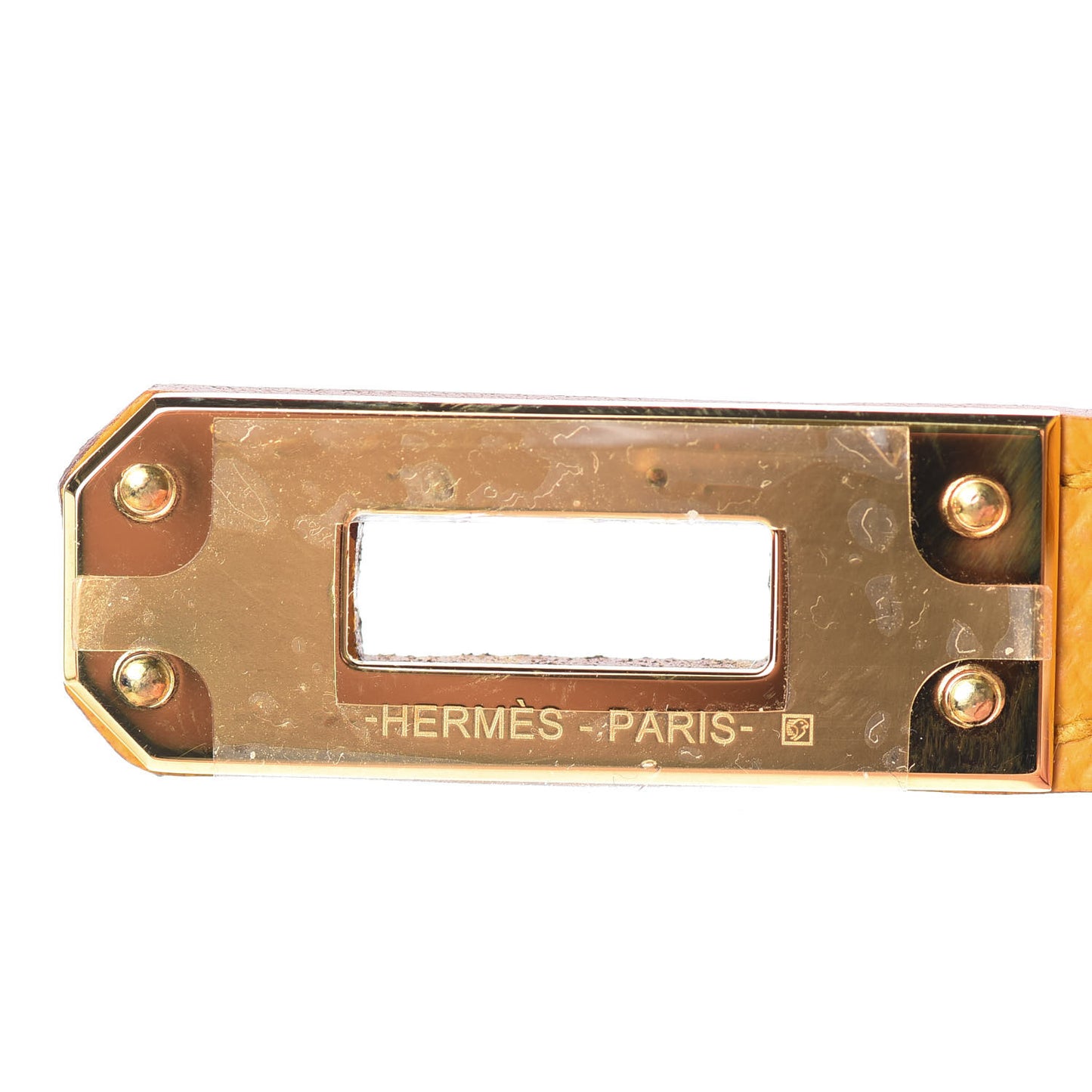 Epsom Kelly Sellier 25 Jaune Ambre