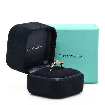 Tiffany 18K Rose Gold Diamond Small Knot Ring 49 5 5 of 5
