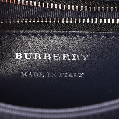 Burberry Smooth Calfskin 1983 Knight Check Grommet Chain Shoulder Bag Ink Blue 6 of 12