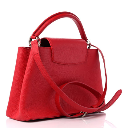 Louis Vuitton Taurillon Capucines PM Rubis 2 of 9