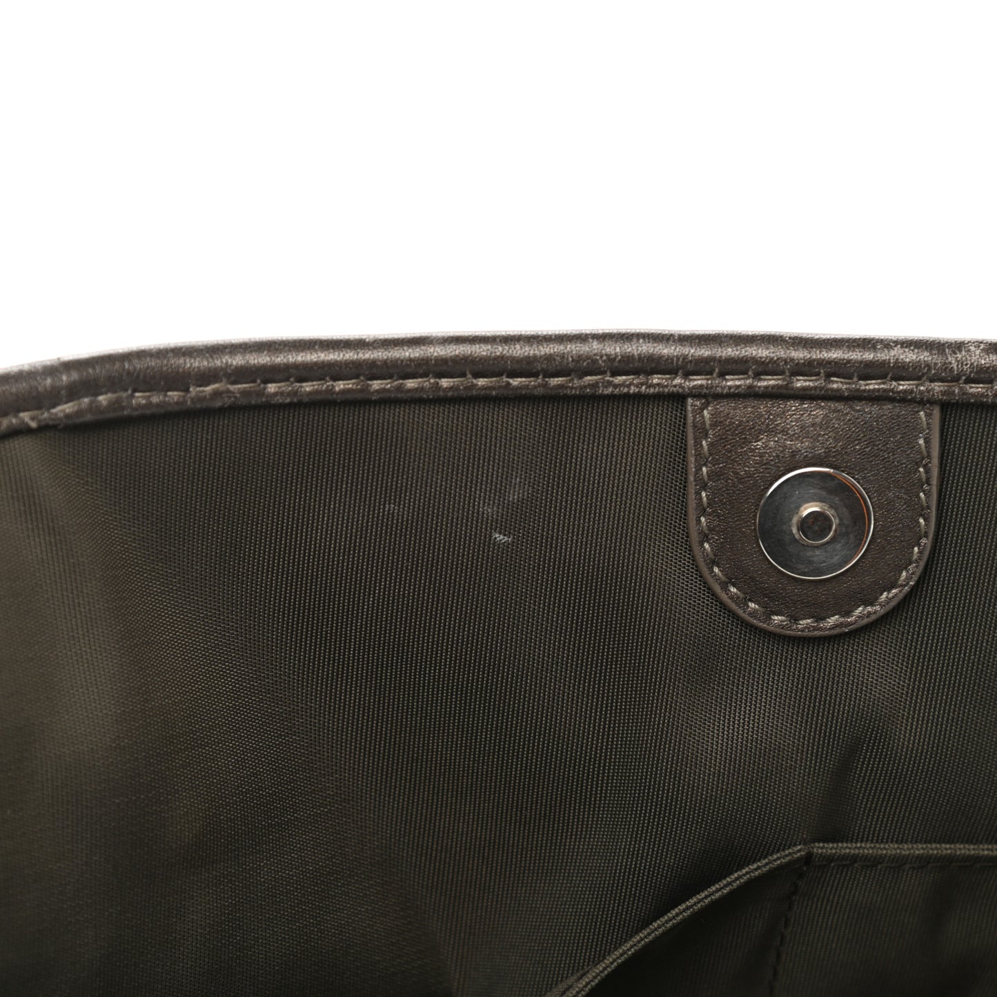 Coated Canvas Cannage Large Panarea Tote Grey