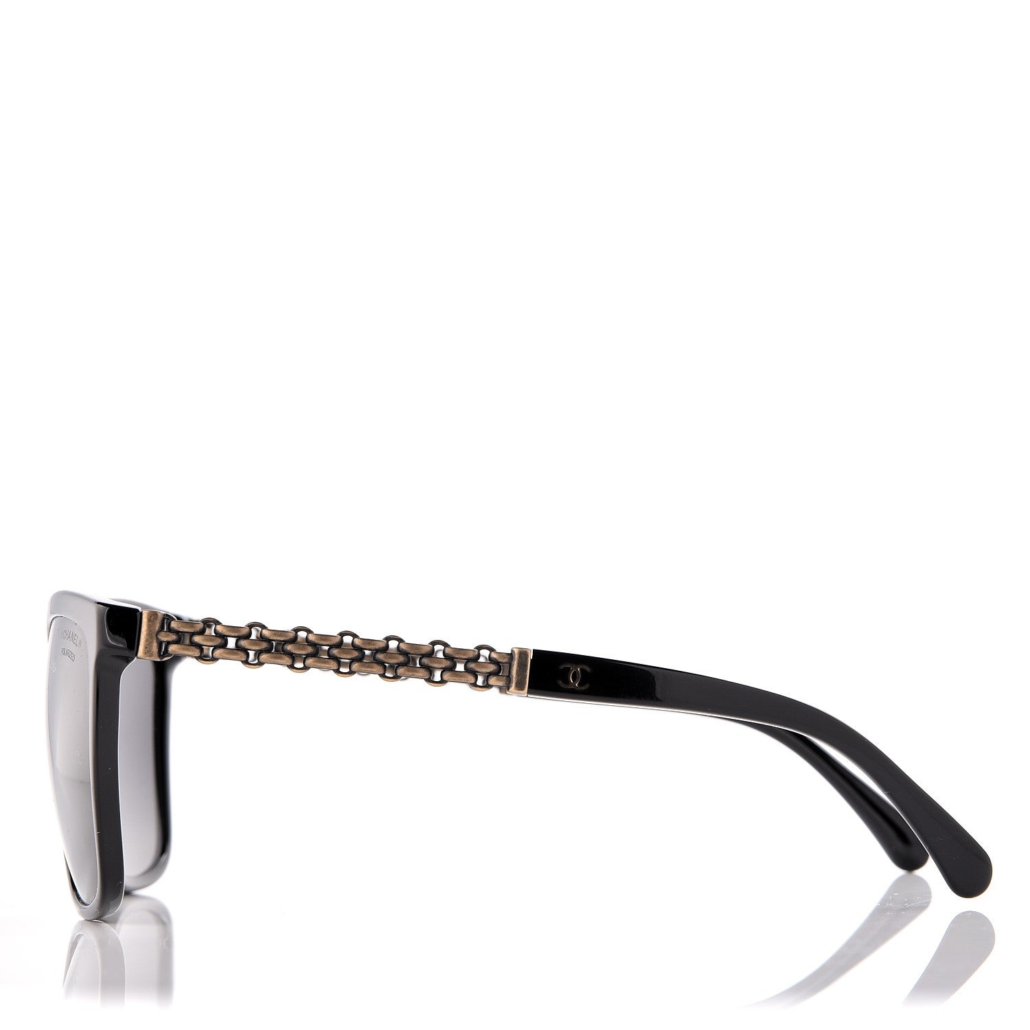 Chanel Polarized Square Chain PSunglasses 5325 Black 2 of 6