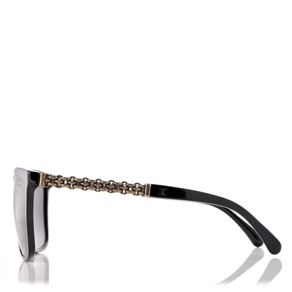 Chanel Polarized Square Chain PSunglasses 5325 Black 2 of 6