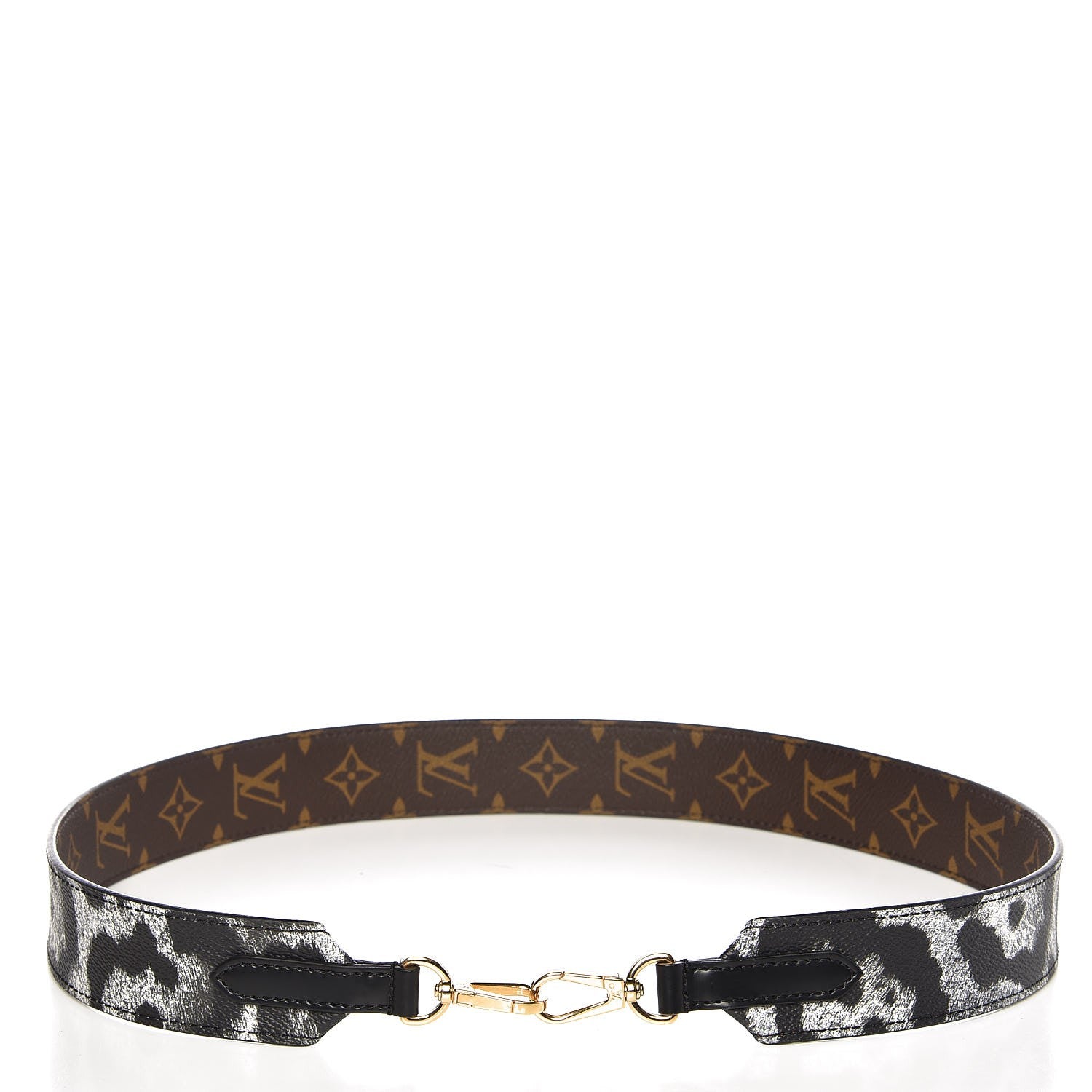 Louis Vuitton Monogram Animal Bandouliere Shoulder Strap Grey 2 of 4