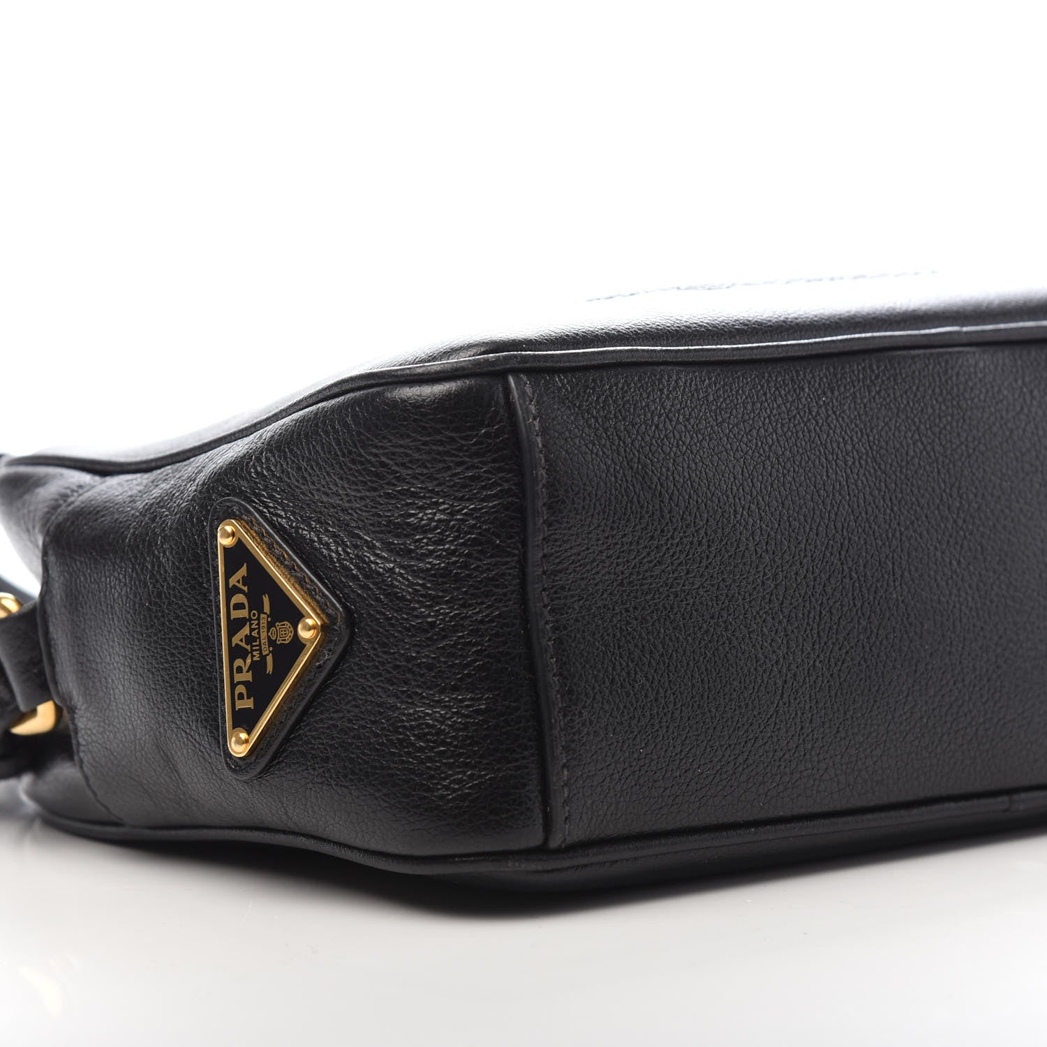 Prada Glace Calf Logo Crossbody Black 8 of 9