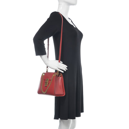 Chloe Shiny Calfskin Mini Annie Shoulder Bag Dreamy Red 2 of 10