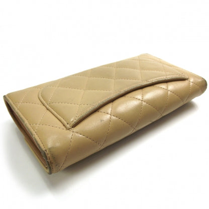 Chanel Lambskin Quilted Large Flap Wallet Beige 5 of 12