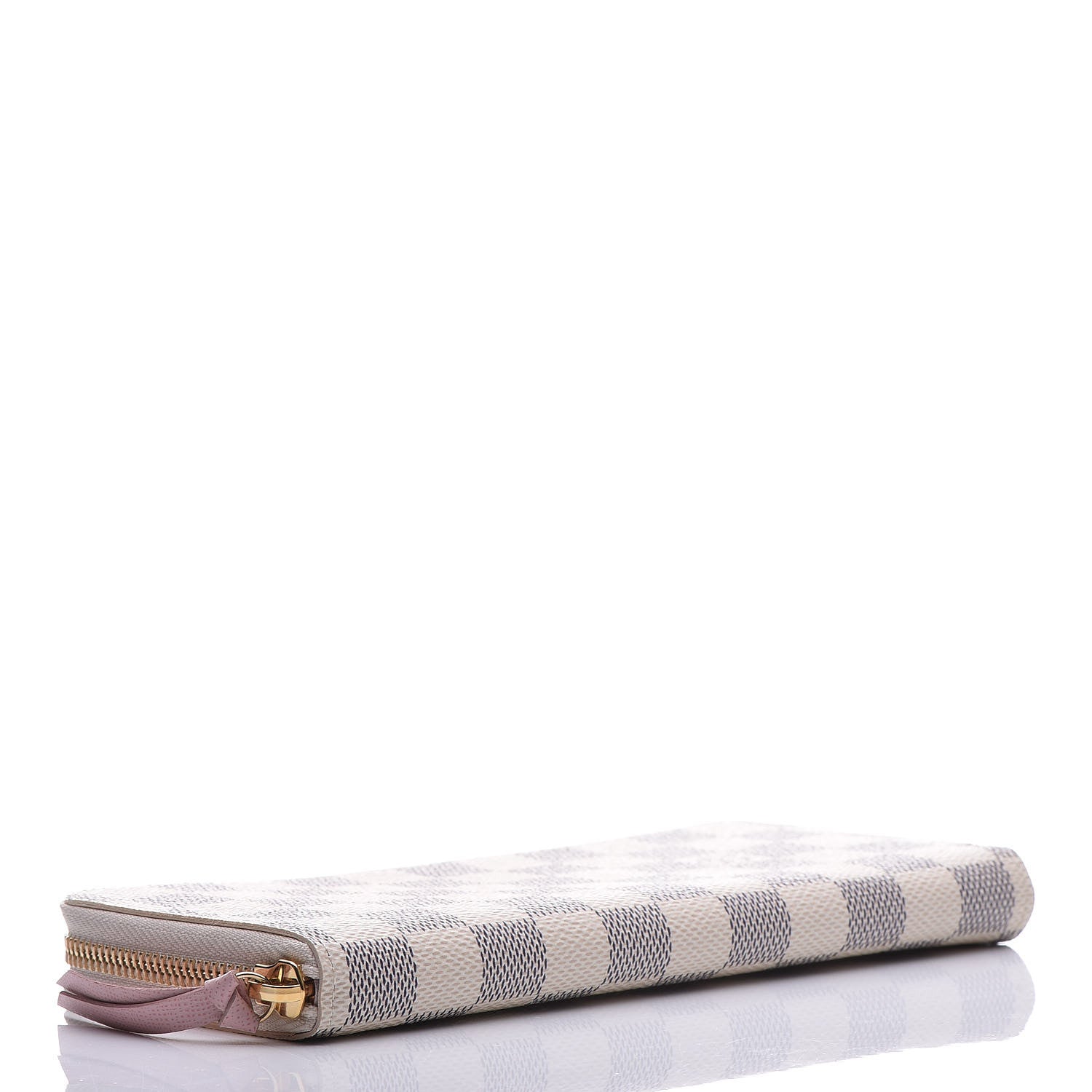 Louis Vuitton Damier Azur Clemence Wallet Rose Ballerine 4 of 8
