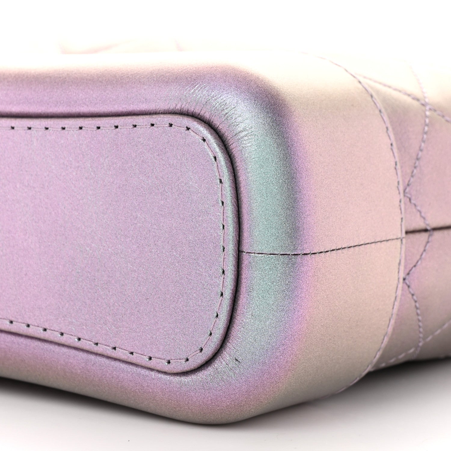 Chanel Iridescent Lambskin Calfskin Quilted Small Gabrielle Hobo Light Purple 10 of 10