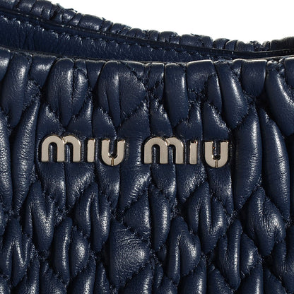 Miu Miu Nappa Matelasse Tote Bleuette 16 of 16