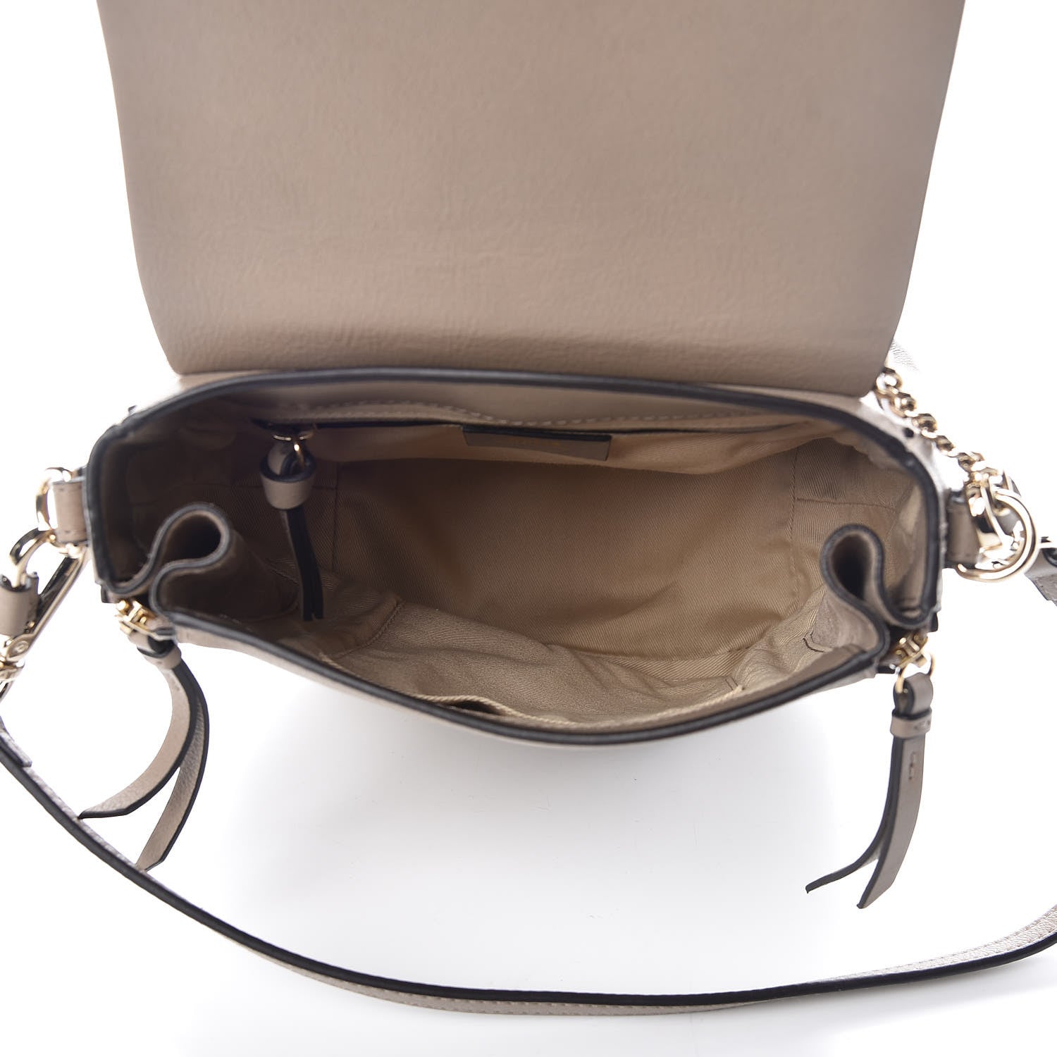Chloe Suede Calfskin Small Faye Backpack Motty Grey 4 of 10