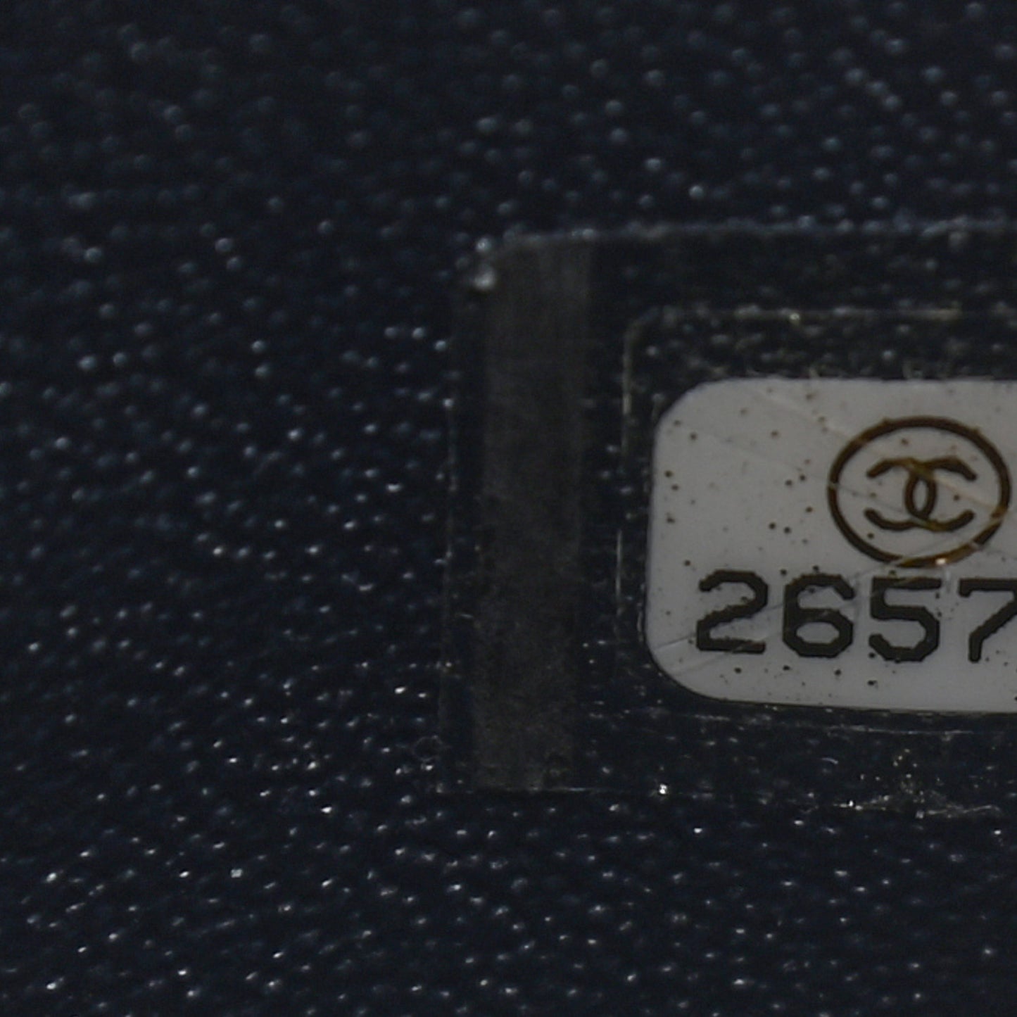 Caviar Quilted Medium Double Flap Navy