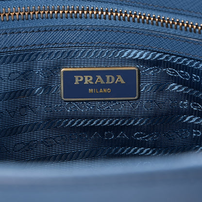Prada Saffiano Large Galleria Double Zip Tote Cobalto 7 of 12