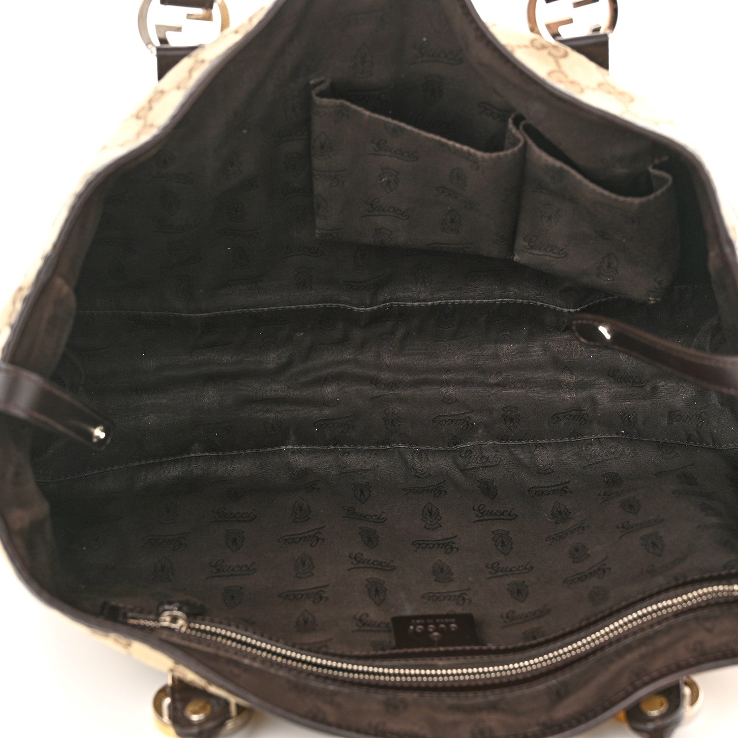 Gucci Monogram Medium Twins Tote Dark Brown 5 of 13