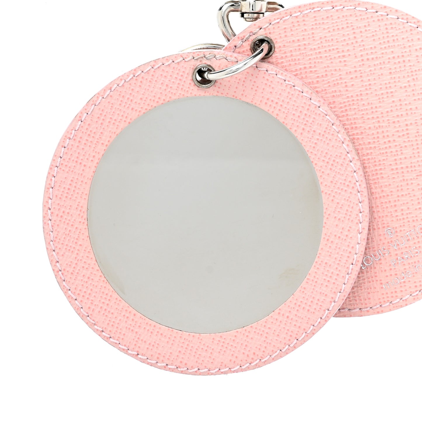 Epi Mirror Bag Charm Key Holder Rose Ballerine