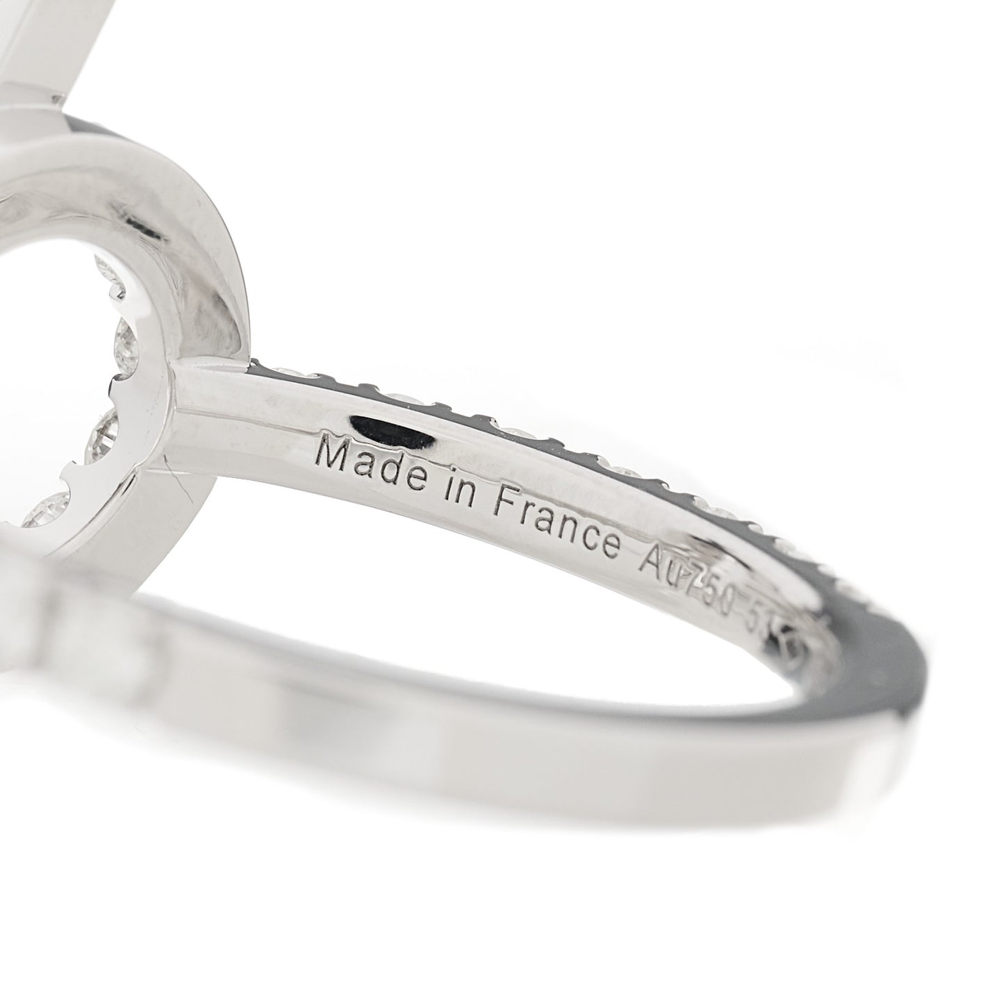18K White Gold Diamond Finesse Ring 53 6.25