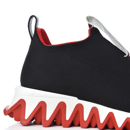 Christian Louboutin Neoprene Tiketa Flat Sneakers 37.5 Black 13 of 22