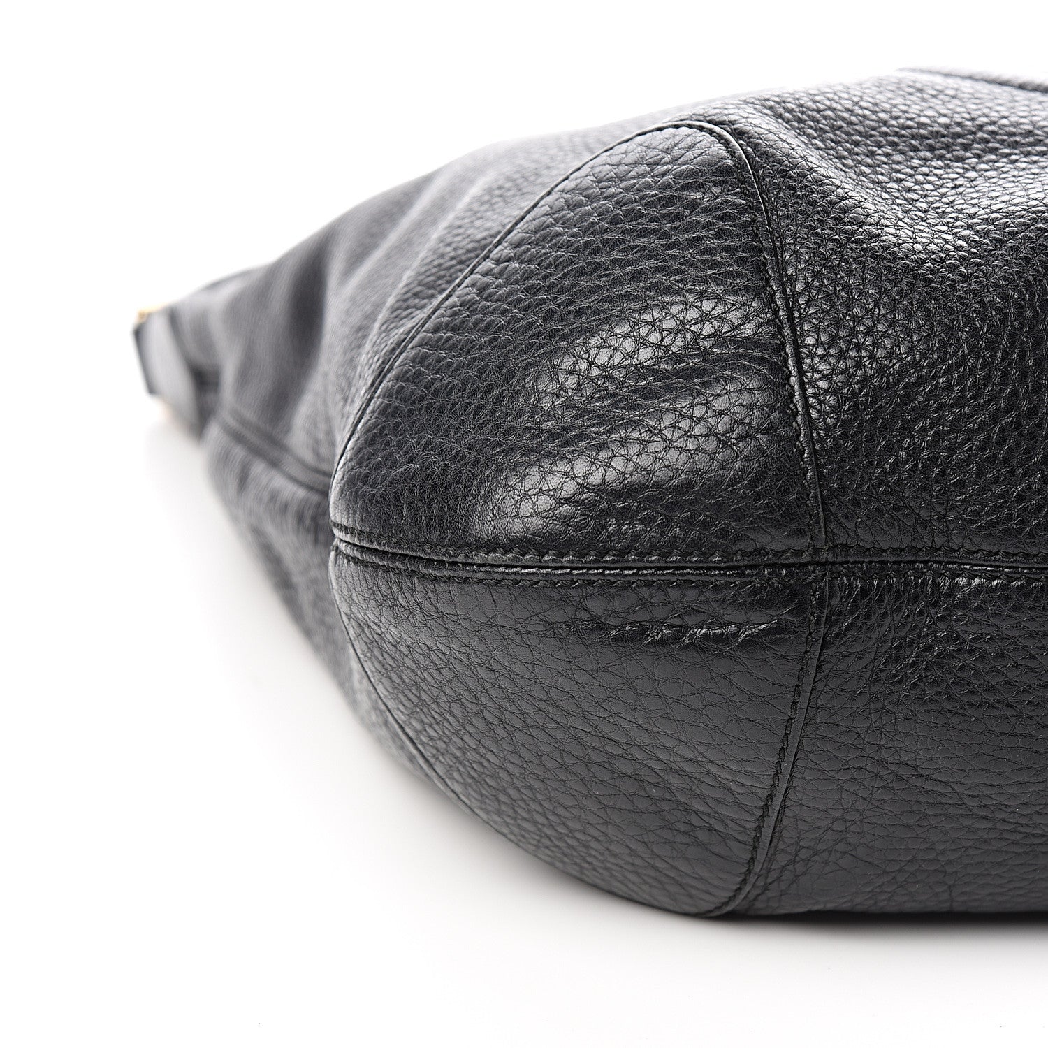 Gucci Pebbled Calfskin Medium Soho Chain Hobo Black 8 of 11
