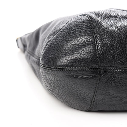 Gucci Pebbled Calfskin Medium Soho Chain Hobo Black 8 of 11