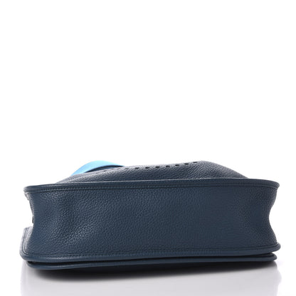Hermes Taurillon Clemence Amazone Evelyne III GM Colvert Turquoise 3 of 9