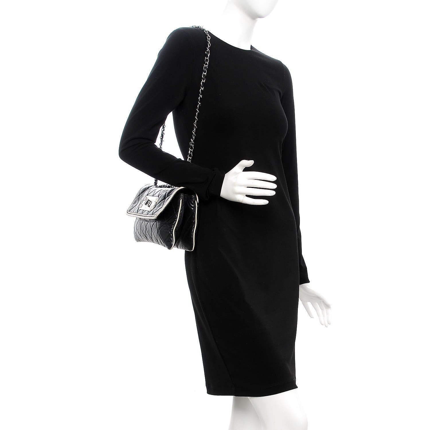 Chanel Lambskin East West Accordion Flap Black 2 of 23