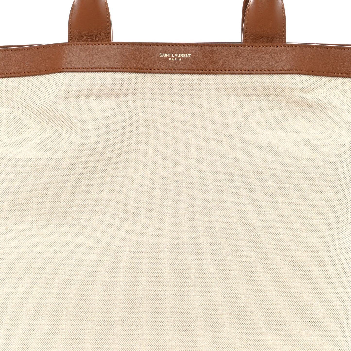 Calfskin Linen Two Tone Cabas Tote Beige