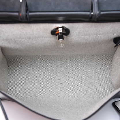 Hermes Toile H Berline Vache Hunter Herbag Zip 39 MM Black Ecru 4 of 20