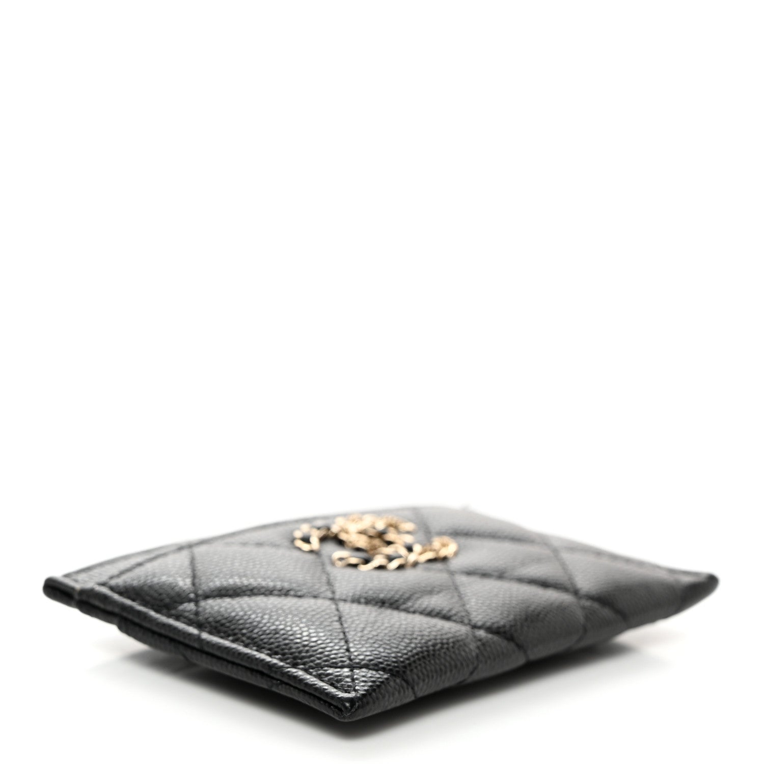 Chanel Caviar Quilted French New Wave Card Holder Black 4 of 9