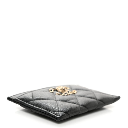 Chanel Caviar Quilted French New Wave Card Holder Black 4 of 9