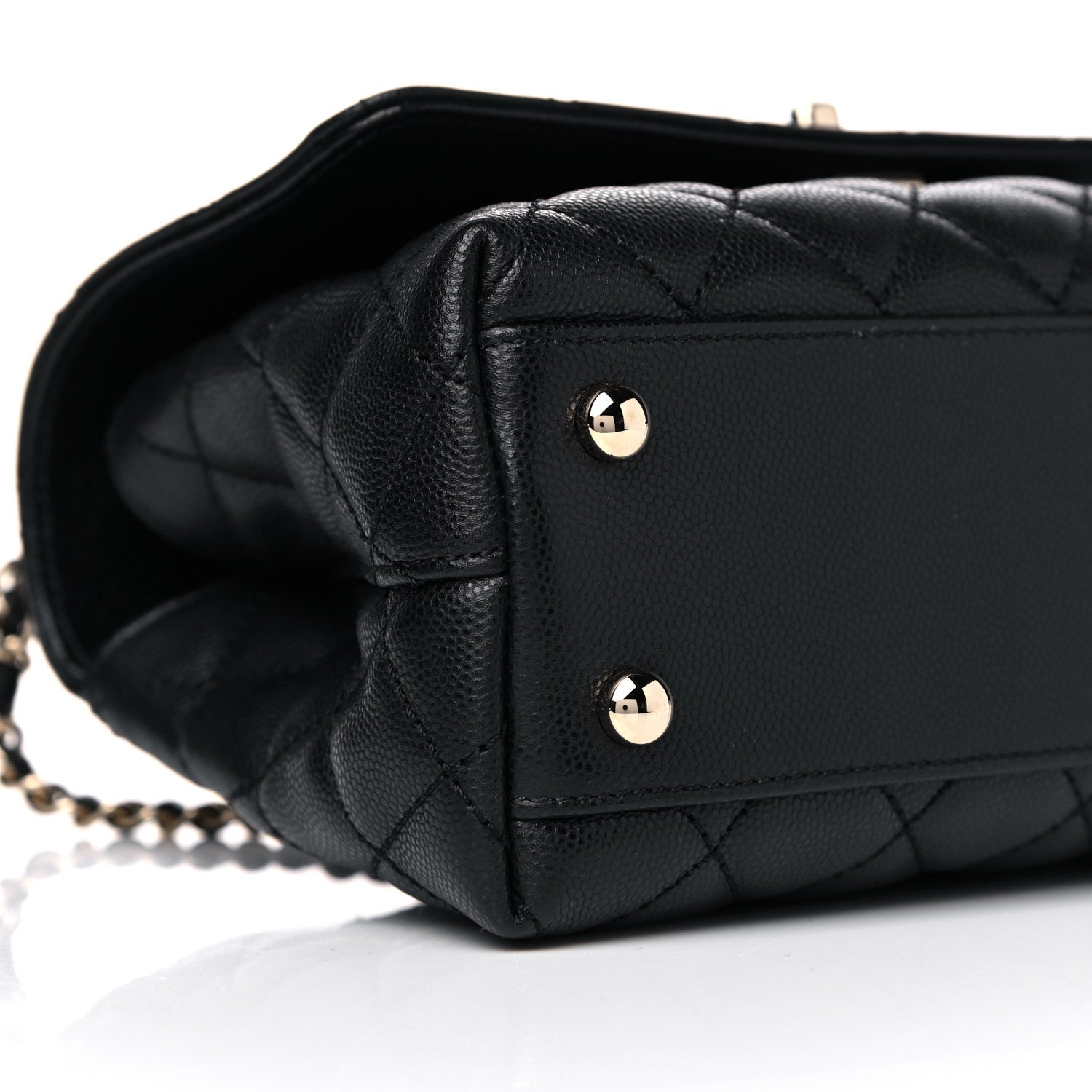 Chanel Caviar Quilted Mini Coco Handle Flap Black 9 of 10