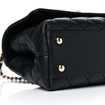 Chanel Caviar Quilted Mini Coco Handle Flap Black 9 of 10