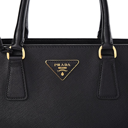 Prada Saffiano Lux Large Top Handle Open Tote Black 9 of 11