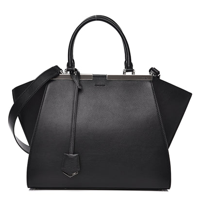 Fendi Vitello Dolce Petite 3jours Tote Black 1 of 8