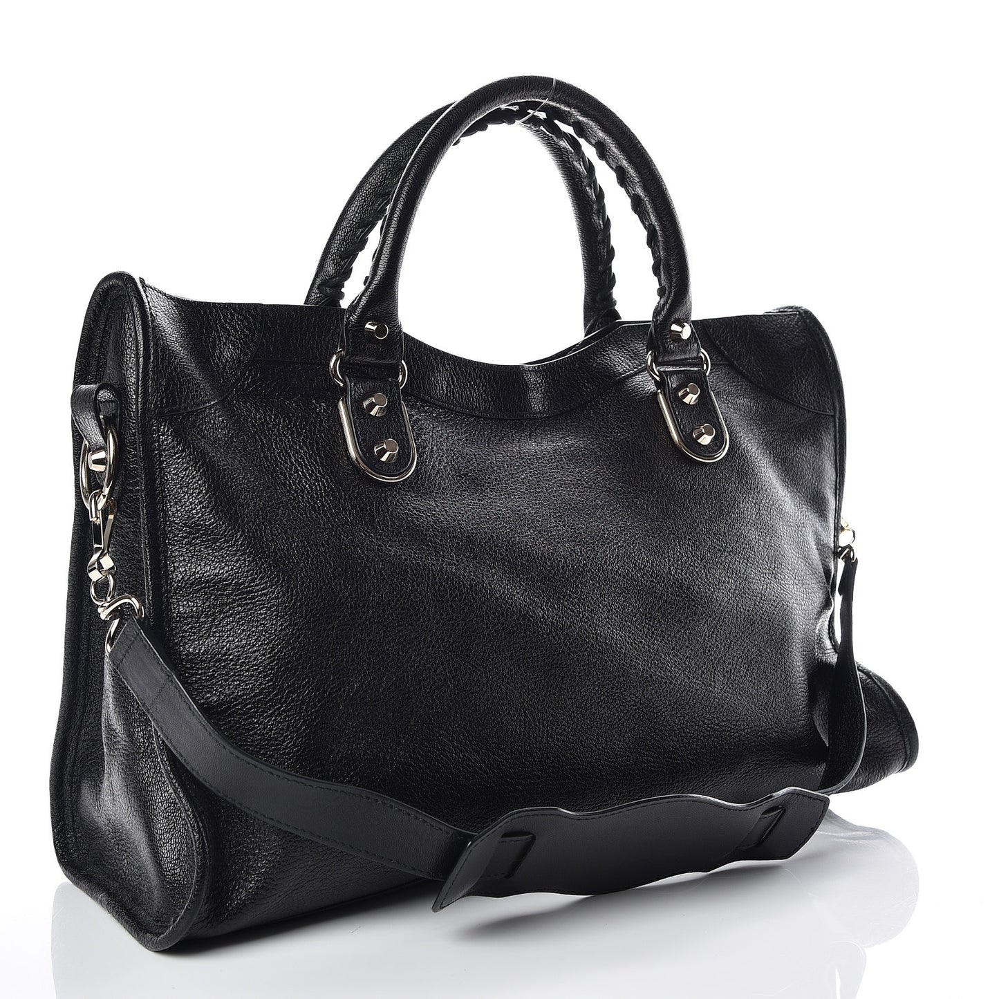 Chevre Gold Metallic Edge Hardware City Black