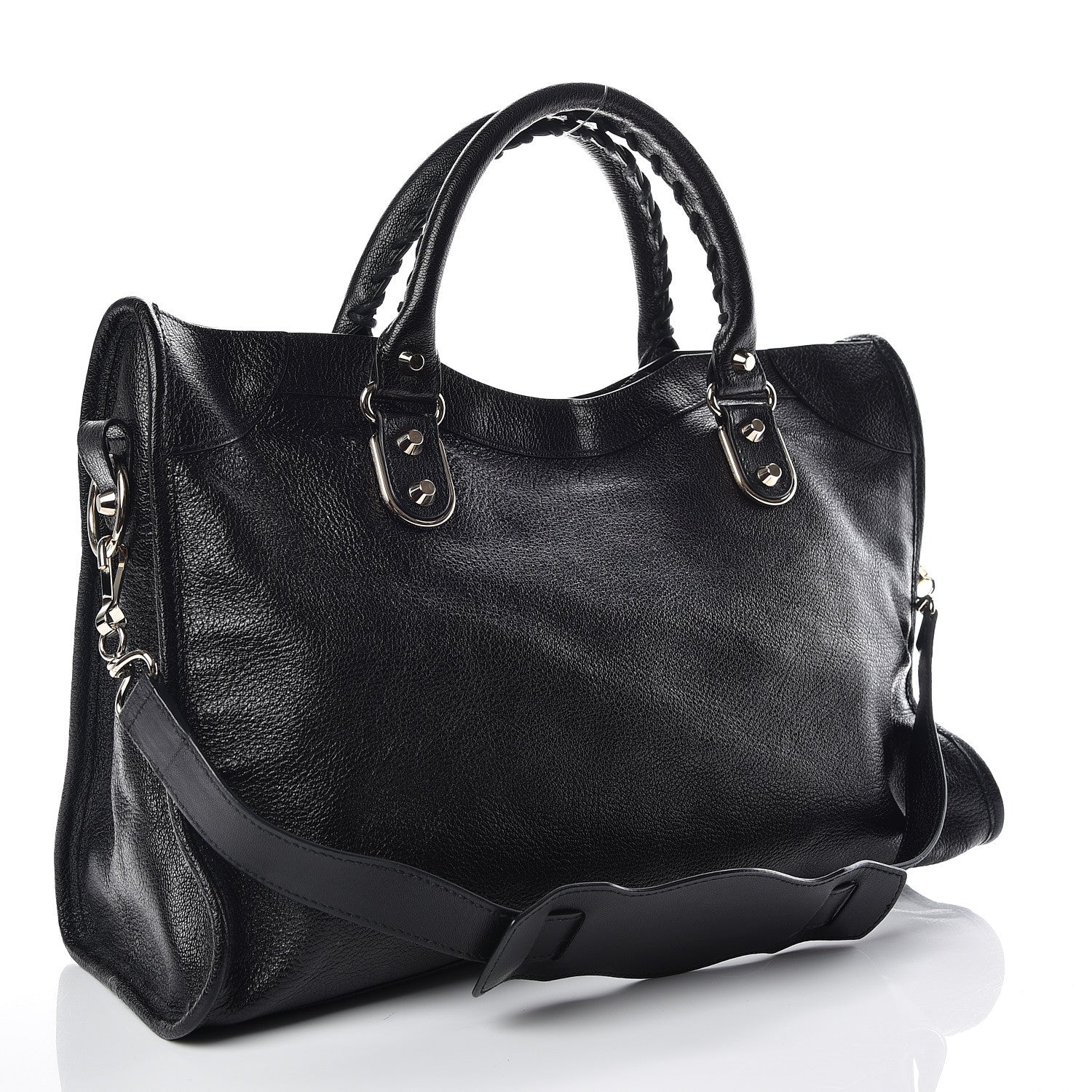 Balenciaga Chevre Gold Metallic Edge Hardware City Black 3 of 10