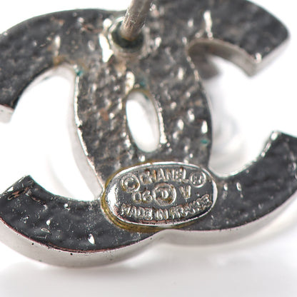 Chanel Crystal CC Earrings Silver 4 of 4