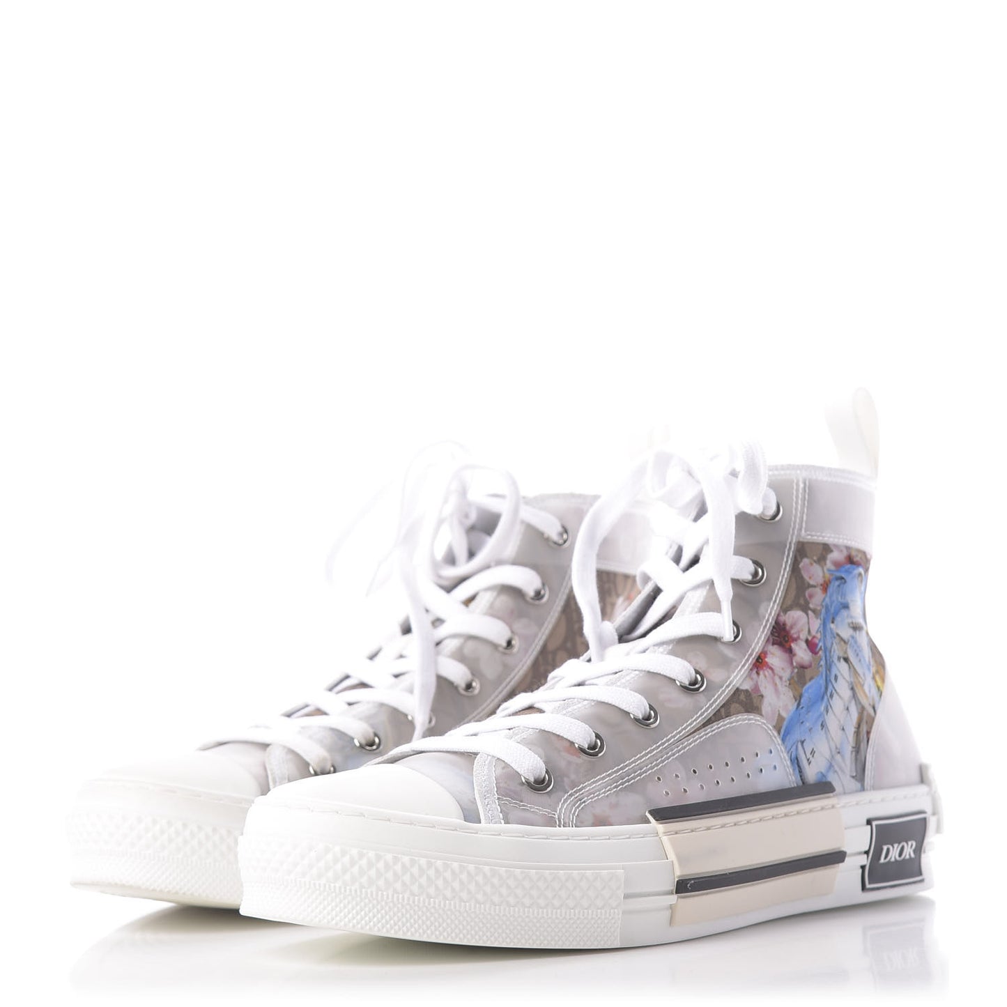 X SORAYAMA Technical Canvas Oblique Mens B23 High Top Sneakers 39 White